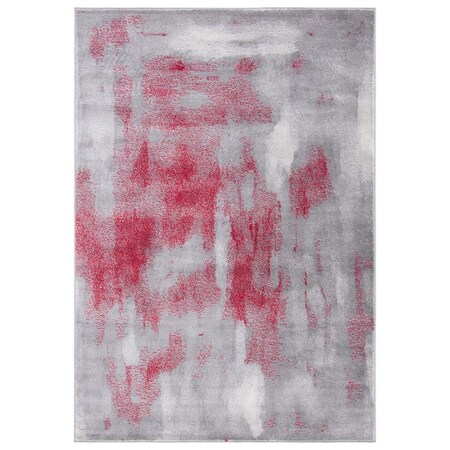 Safavieh 8 x 10 ft. Skyler Rectangle Power Loomed Rug Grey & Red SKY141Q-8